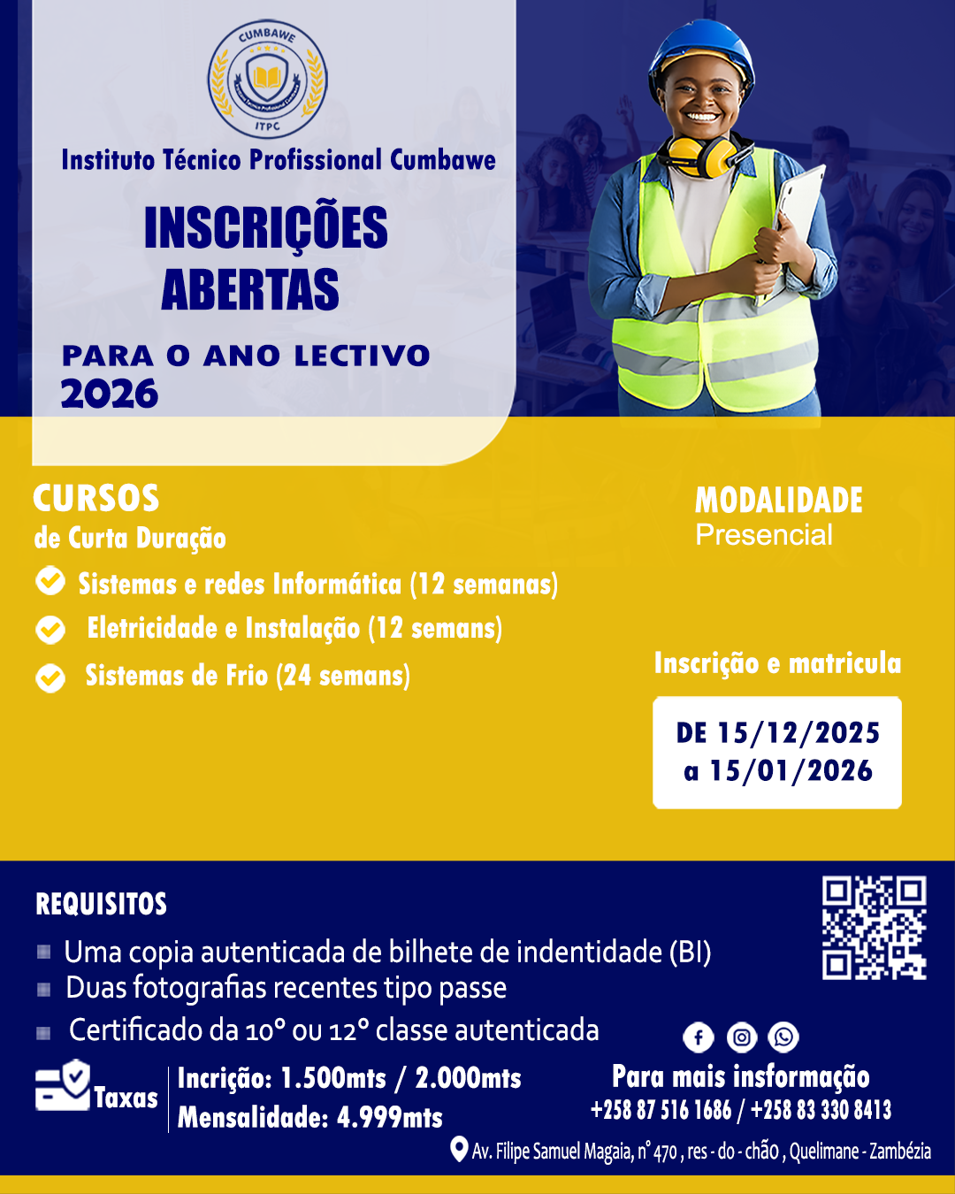 Inscrições Abertas